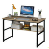 120cm Home Furniture Office PC Computer Desk Writing Table Workstation Bookshelf