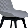 4x Plastic Chairs Dining Living Rooom Kitchen Office Lounge Seat Breathable Back