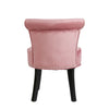 Crushed Velvet Vanity Stool Dressing Table Chair Bedroom Makeup Chair w/Backrest