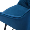 2X Bar Stools Kitchen Velvet Padded Bar Chair w/Metal Legs Dinning Room