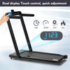 Foldable Electric Treadmill Folding Running Machine Walking Pad LED Home Gym