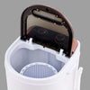 White Portable Washing Machine Mini Single Tub Washer for Flats Dorm Camping