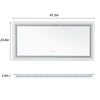 Jumbo 48"LED Lighted Bathroom Mirror Touch Button Anti Fog Backlit Vanity Mirror