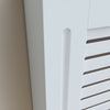 Radiator Cover Small White Painted Cabinet MDF Wood Heating Cover Home Decor