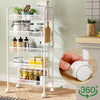 5 Tiers Shelf Salon Beauty Trolley Spa Storage Rolling Cart for Kitchen Bathroom