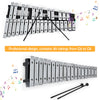 30 Note Glockenspiel Xylophone Foldable Percussion Instrument w/ Wood Base