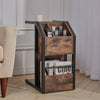 Storage Compartments Wood Bedside Table Cabinet Living Room Furniture NightStand