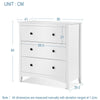 Nightstand Cabinet Chest of Drawers 3/4 Storage Sideboard Bedside Table Bedroom