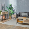 VonHaus Rattan Console Table w/ 2 Storage Drawers & Shelf | Entryway Hall Table
