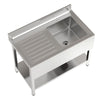 Deep Bowl Stainless Steel Sink Kitchen Sink Catering Handmade Sink with Drain