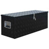 Aluminium Storage Box Silver Lockable Trailer Box Tool Box Organizer Chest