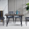 Dining Table MDF Top Metal X-Design Legs Desk Workstation 120*80cm Dining Room