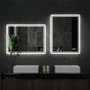 Large LED Bathroom Mirror Wall Mounted Vanity Makeup Defogger Rectangle Dimmable