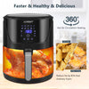 7L Air Fryer with Timer Non-Stick Basket Healthy Low Fat Oil Frying Oven 1800W