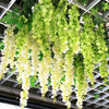 12pcs Artificial Fake Hanging Wisteria Silk Flowers Vine Plant Home Garden Decor