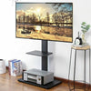 Universal Floor TV Stand Base w/ Swivel Height Adjustable Mount for 32 55 60 65"