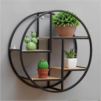 Industrail Space Saving Floating Wall Shelves Display Shelf Bookshelf Storage