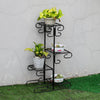 Indoor Outdoor Plant Stand Flower Pot Holder Display Shelf Metal Rack Home Decor