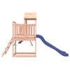 Playhouse with Slide Swings Solid Wood E1N3