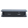 Wall Shelf Display Floating Storage Cabinet Cupboard Shelve with 2 Drawers UK