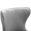 Luxury Velvet Buttoned Back Dining Chair Padded Seat Winged Chairs Restaurant UK