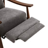 Recliner Armchair Fabric Chair Wing Back Sofa Lounge Chair Adjustable Footrest