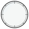 Modern Glass Coffee Table Round Side Table w/ Metal Frame for Home LivingRoom UK