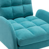Frosted Velvet Upholstered Recliner Chair Armchair Sleeper Chair Single Sofa Bed