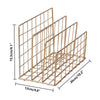 Convenient And Practical Gold Storage Letter Rack Tray Holder Desk Orgainser UK