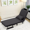 Upholstered Single Sofa Chair Bed 2 in1 Armchair Recliner Sleep Function Sofabed