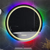 Anti-corrosion Dual Lights Round LED Bathroom Mirror RGB Dimmable Salon Mirror