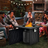 50000BTU Square Propane Firepit w/High-temp Resistant Tabletop Gas FirePit Table