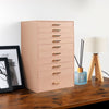 Pink 10 Layers Jewellery Boxes Storage Drawer Cabinet Earing Necklace Organizer