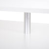 2 Tier Coffee Table End/Side Table Modern Design w/Open Shelf Living Room White
