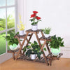 Anti-mould Wood Flower Rack Plant Stand Home Corner Bonsai Display Shelf Garden