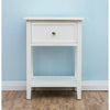 Brambly Cottage Stanhope 1 Drawer Bedside Table - White