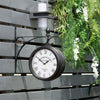 Outdoor Garden Paddington Station Classic Wall Clock Double Sided Clock Round