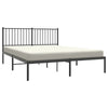 Metal Bed Frame with Headboard Black 150x200 5FT King Size Z2K6