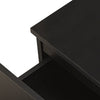 2 Drawers Black Bedside Cabinet Storage Nightstand Bedroom Chest Of Drawers
