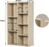 7 Cube Wooden Bookcase Shelving Storage Display Shelves Wood Unit Baskets