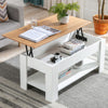Coffee Table With Storage Lift Top Up Drawer Shelf Wooden Living Room Furniture
