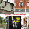 Telescopic Loft Ladder 2.6M/8.5FT Extendable Collapsible Step Ladders Foldable