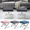 Upholstered Vanity Stool Footstool Sofa Table Chair Padded Seat X Shaped Stand