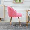 Set of 2 Accent Tub Chairs Occasional Lounge Sofa for Living Room Bedroom Pink