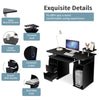 Computer Desk Home Office Workstation with 2 Drawers & Storage Compartments