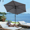 3 Color Garden Parasol Sun Umbrella Canopy Patio Garden Sun Shade 2/2.5/2.7/3M