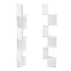 5 Tier Corner Shelf Floating Wall Shelves Storage Display Bookcase Home Decor UK
