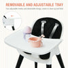 3 in 1 Baby High Chair Infant Child Feeding Dining Chair Food Tray Safety Belt