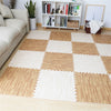 12-24P Wood Grain Floor Mats Gym Eva Foam Interlocking Kid Soft Play Mat 60x60cm