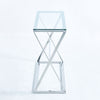 Slim Console Table Side Narrow Desk Kitchen Hallway Stand Rectangular Glass Unit